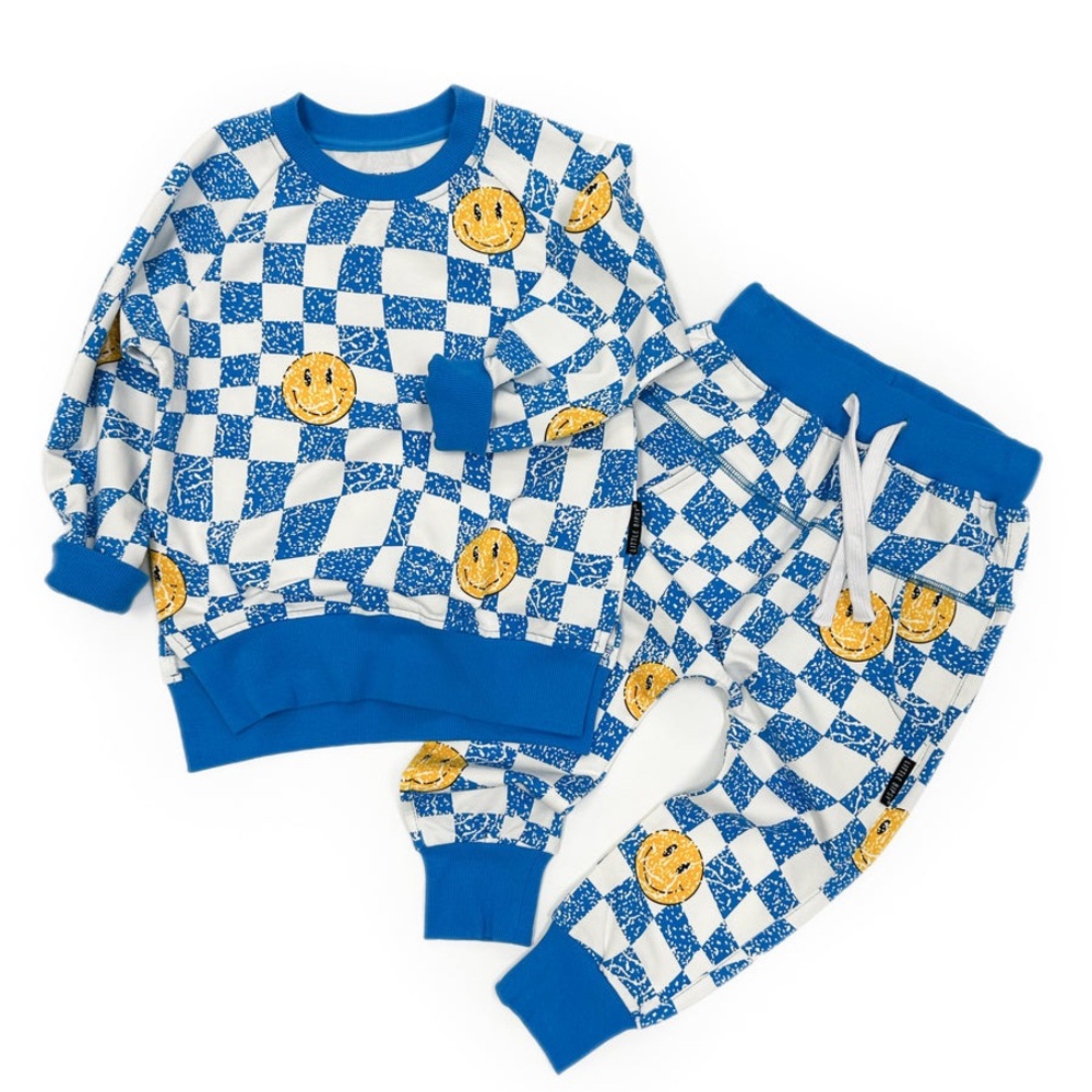 Little Bipsy Jogger and sweatshirt set. Size 3-4 Blue
